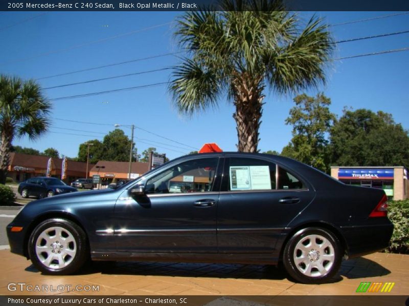 Black Opal Metallic / Black 2005 Mercedes-Benz C 240 Sedan