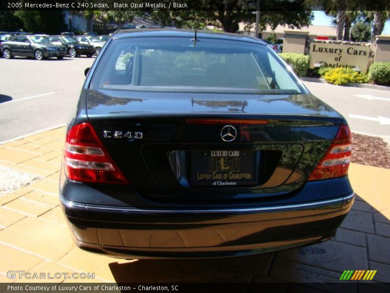 Black Opal Metallic / Black 2005 Mercedes-Benz C 240 Sedan