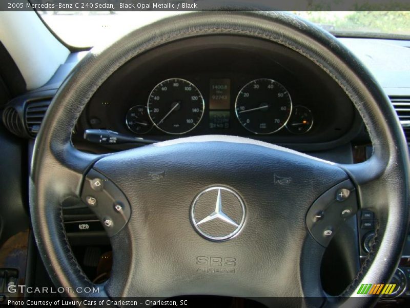 Black Opal Metallic / Black 2005 Mercedes-Benz C 240 Sedan
