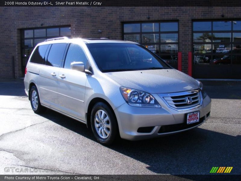 Silver Pearl Metallic / Gray 2008 Honda Odyssey EX-L