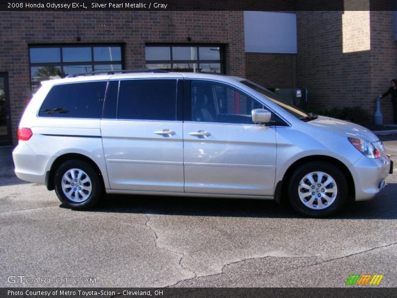 Silver Pearl Metallic / Gray 2008 Honda Odyssey EX-L
