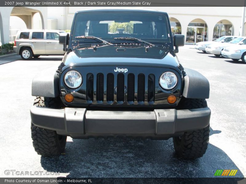 Black / Dark Slate Gray/Medium Slate Gray 2007 Jeep Wrangler Unlimited X 4x4