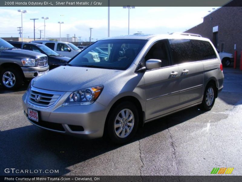 Silver Pearl Metallic / Gray 2008 Honda Odyssey EX-L