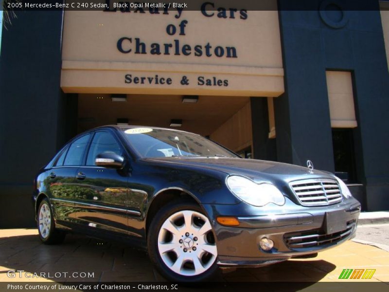 Black Opal Metallic / Black 2005 Mercedes-Benz C 240 Sedan