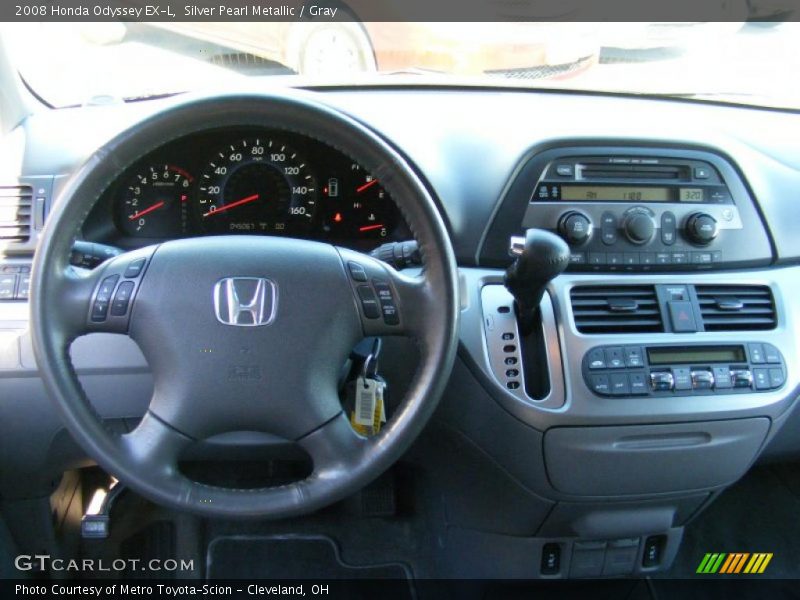 Silver Pearl Metallic / Gray 2008 Honda Odyssey EX-L