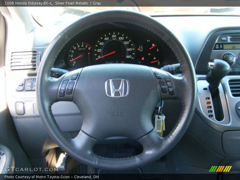 Silver Pearl Metallic / Gray 2008 Honda Odyssey EX-L