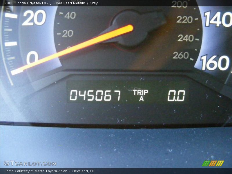 Silver Pearl Metallic / Gray 2008 Honda Odyssey EX-L