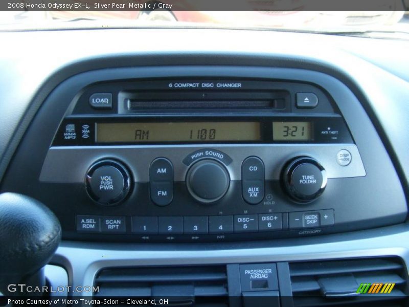Silver Pearl Metallic / Gray 2008 Honda Odyssey EX-L