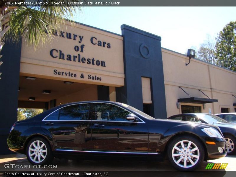 Obsidian Black Metallic / Black 2007 Mercedes-Benz S 550 Sedan