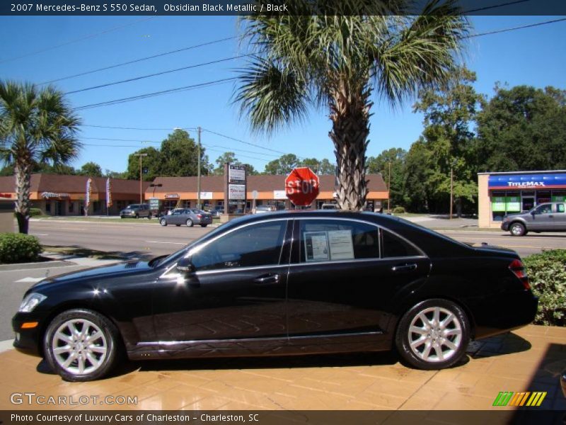 Obsidian Black Metallic / Black 2007 Mercedes-Benz S 550 Sedan
