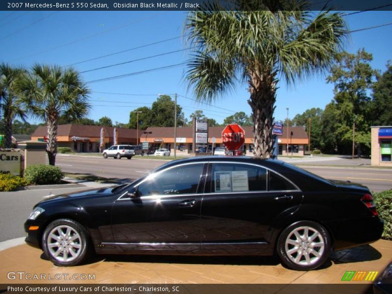 Obsidian Black Metallic / Black 2007 Mercedes-Benz S 550 Sedan