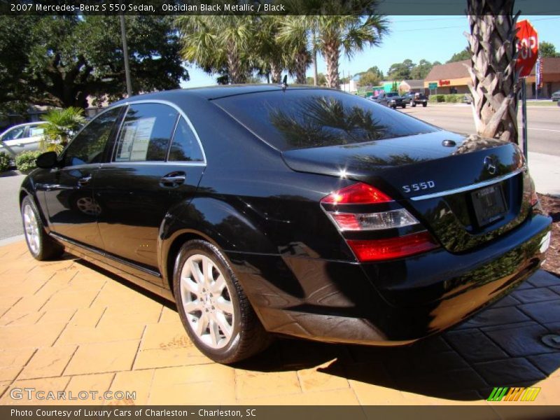 Obsidian Black Metallic / Black 2007 Mercedes-Benz S 550 Sedan