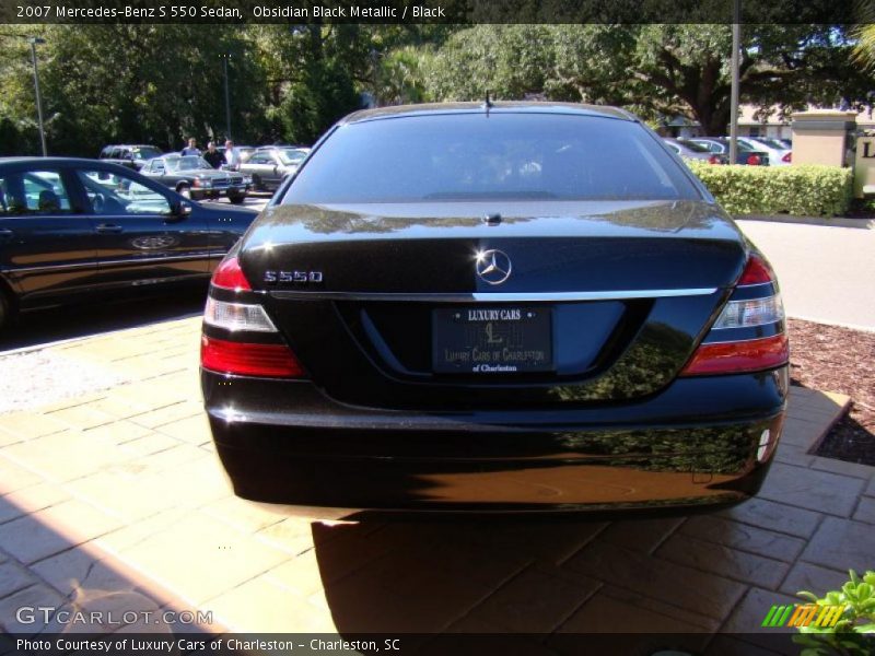 Obsidian Black Metallic / Black 2007 Mercedes-Benz S 550 Sedan