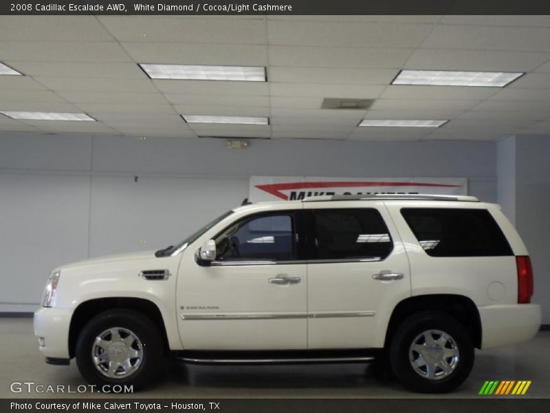 White Diamond / Cocoa/Light Cashmere 2008 Cadillac Escalade AWD