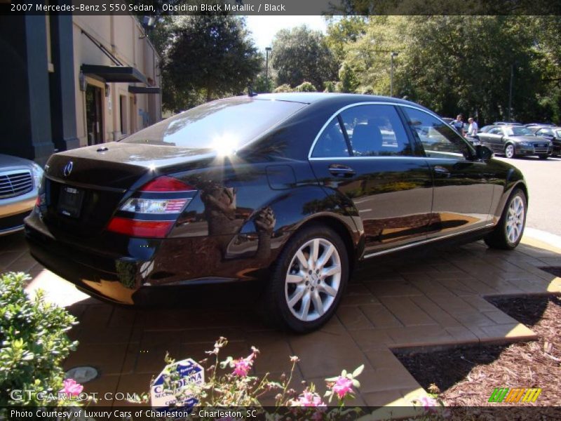 Obsidian Black Metallic / Black 2007 Mercedes-Benz S 550 Sedan