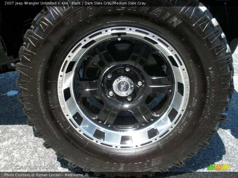 Black / Dark Slate Gray/Medium Slate Gray 2007 Jeep Wrangler Unlimited X 4x4