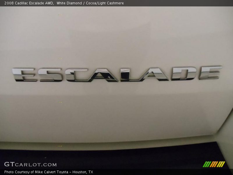 White Diamond / Cocoa/Light Cashmere 2008 Cadillac Escalade AWD