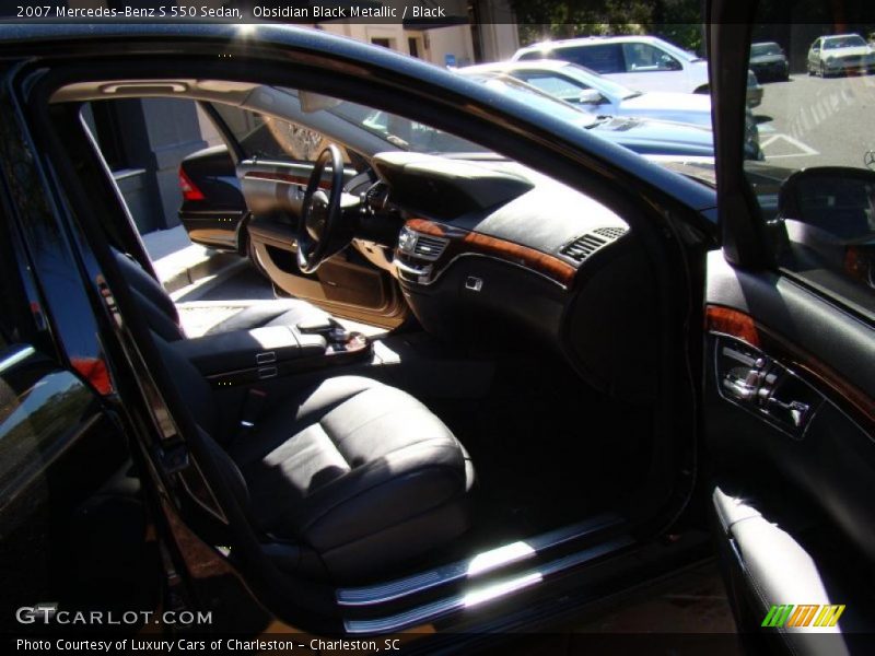 Obsidian Black Metallic / Black 2007 Mercedes-Benz S 550 Sedan