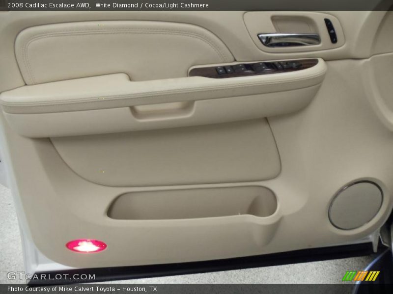 White Diamond / Cocoa/Light Cashmere 2008 Cadillac Escalade AWD