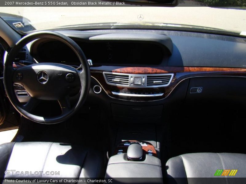 Obsidian Black Metallic / Black 2007 Mercedes-Benz S 550 Sedan