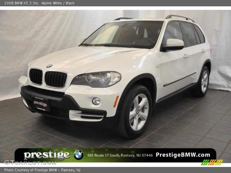 Alpine White / Black 2008 BMW X5 3.0si