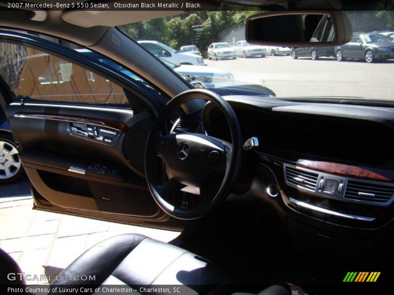 Obsidian Black Metallic / Black 2007 Mercedes-Benz S 550 Sedan