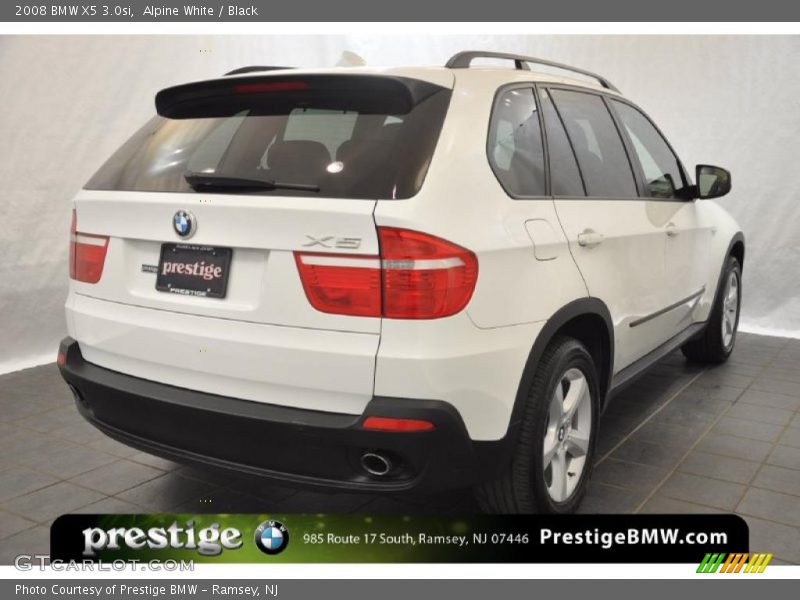 Alpine White / Black 2008 BMW X5 3.0si