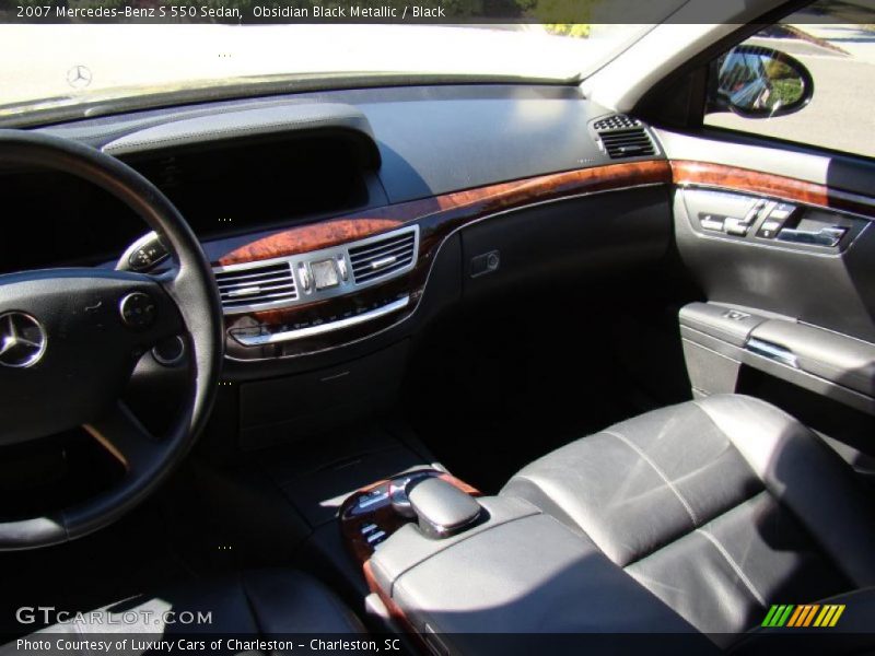 Obsidian Black Metallic / Black 2007 Mercedes-Benz S 550 Sedan