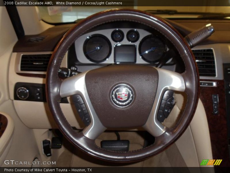 White Diamond / Cocoa/Light Cashmere 2008 Cadillac Escalade AWD