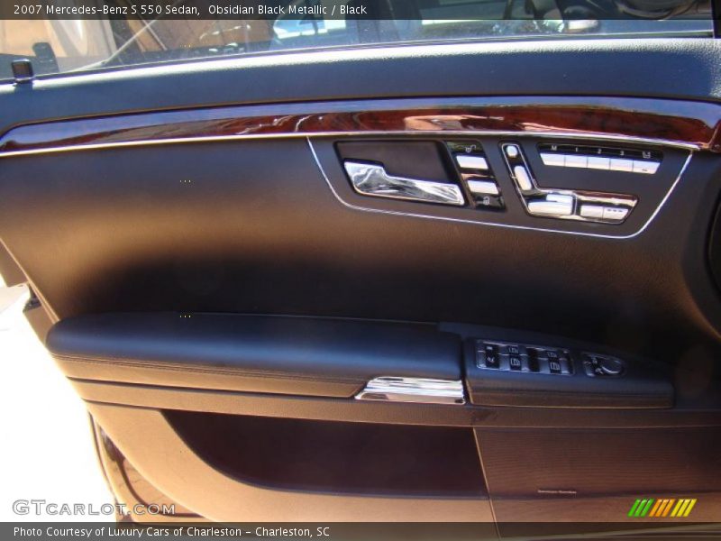 Obsidian Black Metallic / Black 2007 Mercedes-Benz S 550 Sedan