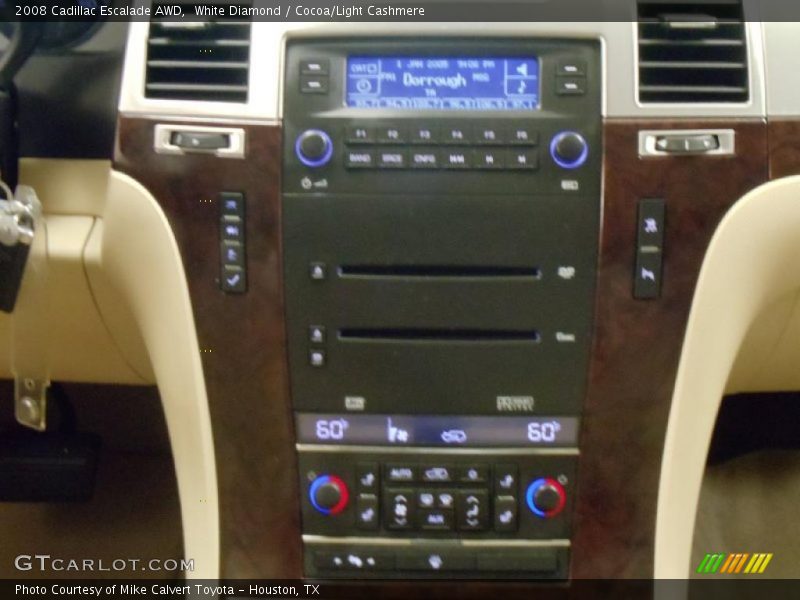 White Diamond / Cocoa/Light Cashmere 2008 Cadillac Escalade AWD