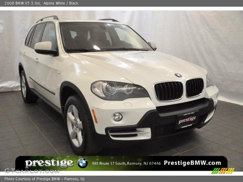 Alpine White / Black 2008 BMW X5 3.0si