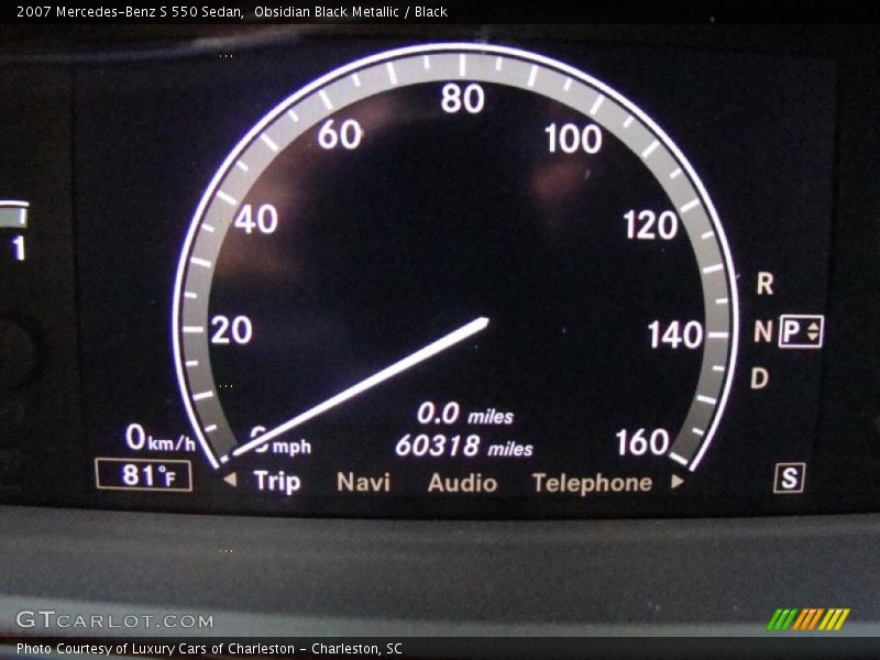 Obsidian Black Metallic / Black 2007 Mercedes-Benz S 550 Sedan