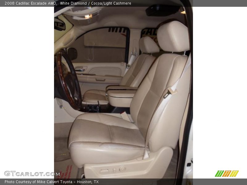 White Diamond / Cocoa/Light Cashmere 2008 Cadillac Escalade AWD