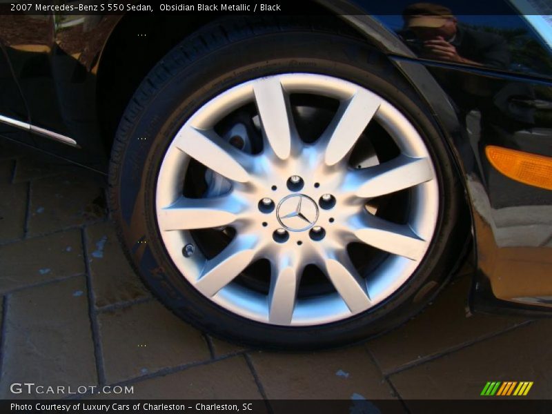 Obsidian Black Metallic / Black 2007 Mercedes-Benz S 550 Sedan
