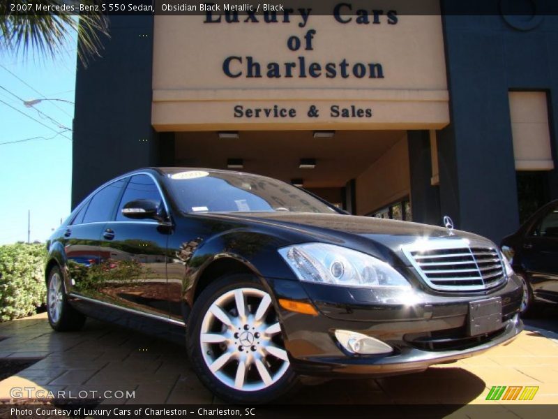Obsidian Black Metallic / Black 2007 Mercedes-Benz S 550 Sedan