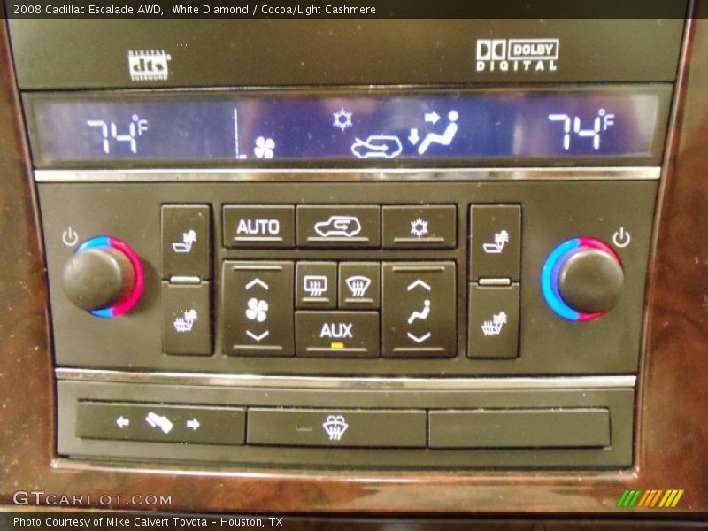 White Diamond / Cocoa/Light Cashmere 2008 Cadillac Escalade AWD