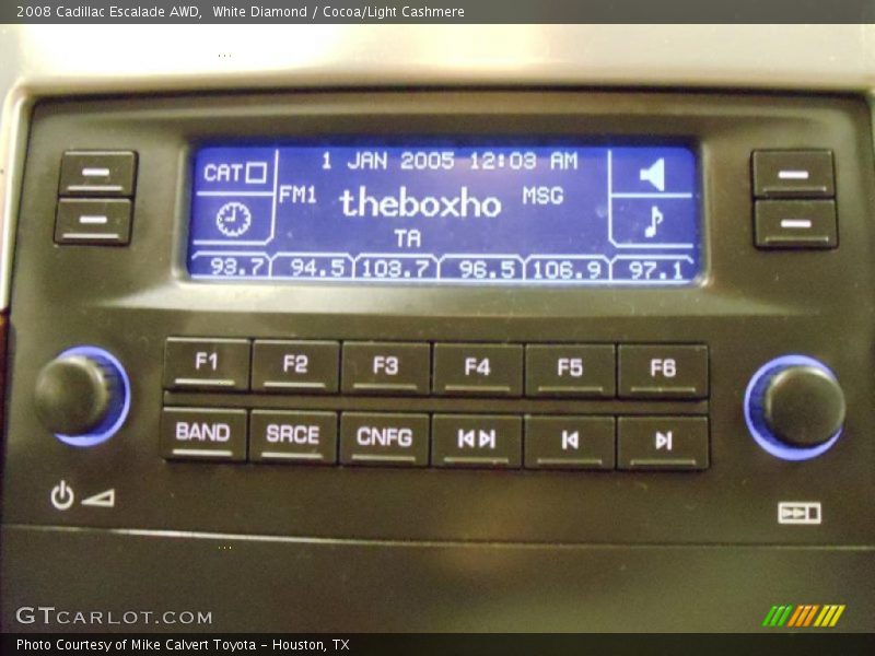 White Diamond / Cocoa/Light Cashmere 2008 Cadillac Escalade AWD