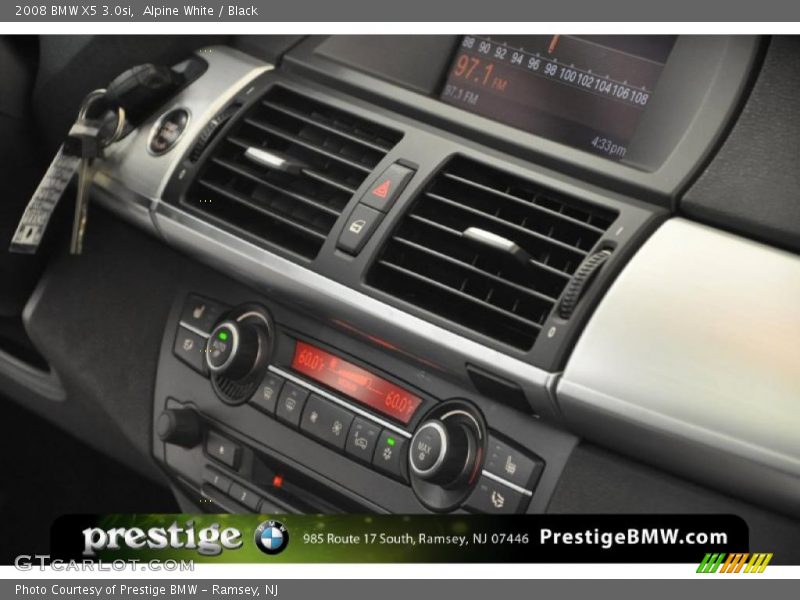 Alpine White / Black 2008 BMW X5 3.0si
