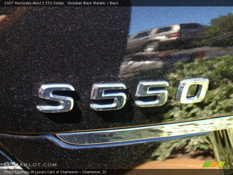 Obsidian Black Metallic / Black 2007 Mercedes-Benz S 550 Sedan