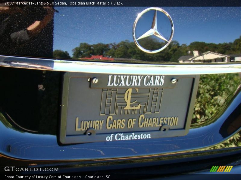 Obsidian Black Metallic / Black 2007 Mercedes-Benz S 550 Sedan