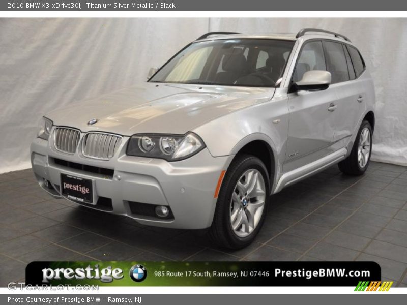 Titanium Silver Metallic / Black 2010 BMW X3 xDrive30i