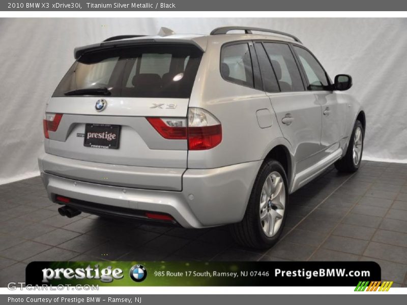 Titanium Silver Metallic / Black 2010 BMW X3 xDrive30i
