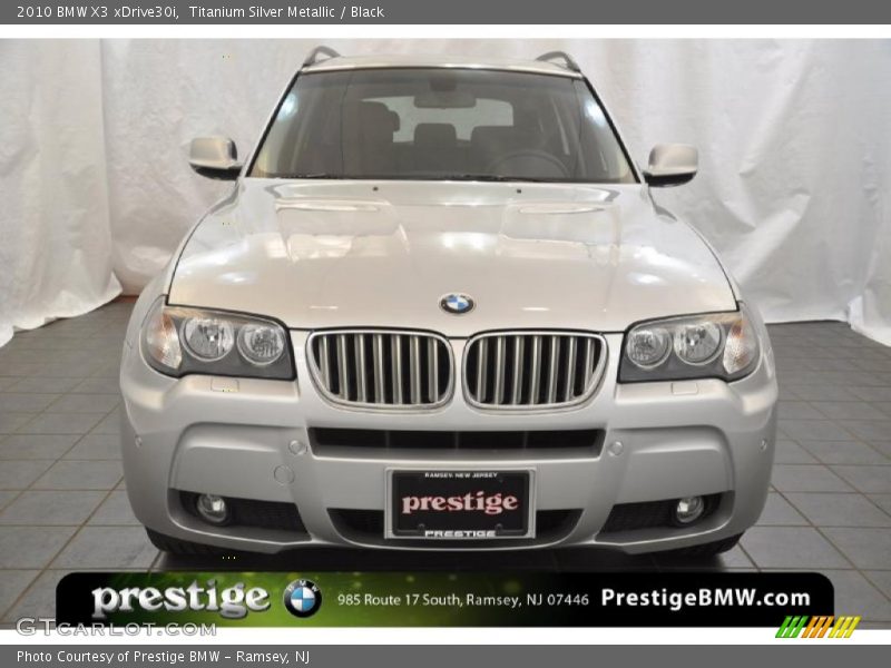 Titanium Silver Metallic / Black 2010 BMW X3 xDrive30i