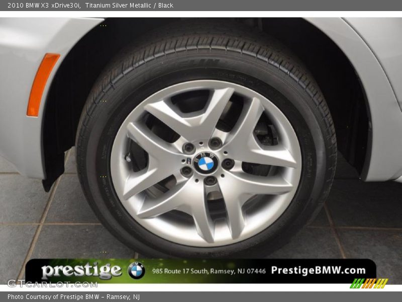 Titanium Silver Metallic / Black 2010 BMW X3 xDrive30i