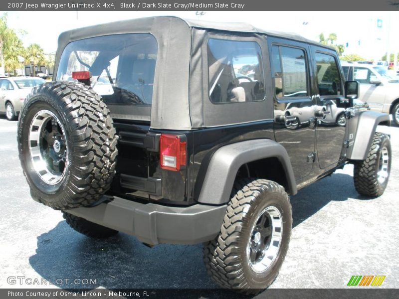 Black / Dark Slate Gray/Medium Slate Gray 2007 Jeep Wrangler Unlimited X 4x4