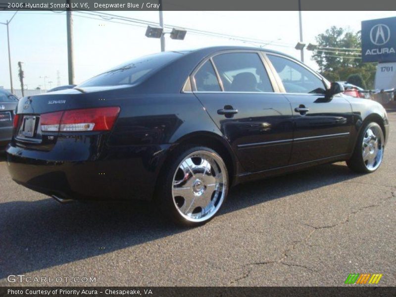 Deepwater Blue / Gray 2006 Hyundai Sonata LX V6