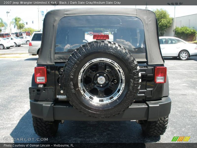 Black / Dark Slate Gray/Medium Slate Gray 2007 Jeep Wrangler Unlimited X 4x4