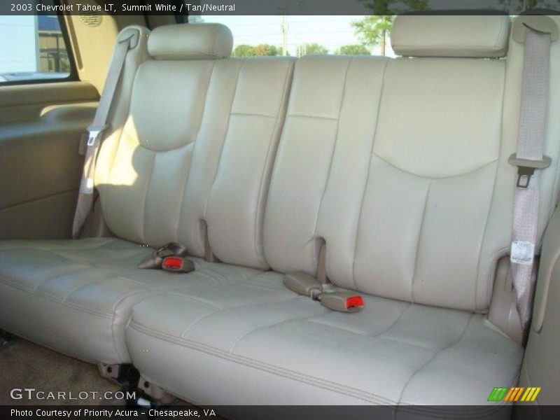 Summit White / Tan/Neutral 2003 Chevrolet Tahoe LT