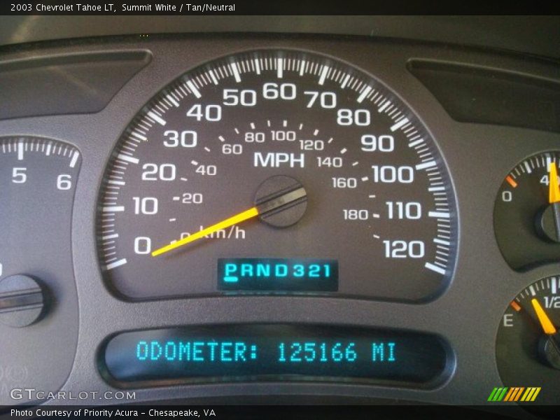 Summit White / Tan/Neutral 2003 Chevrolet Tahoe LT